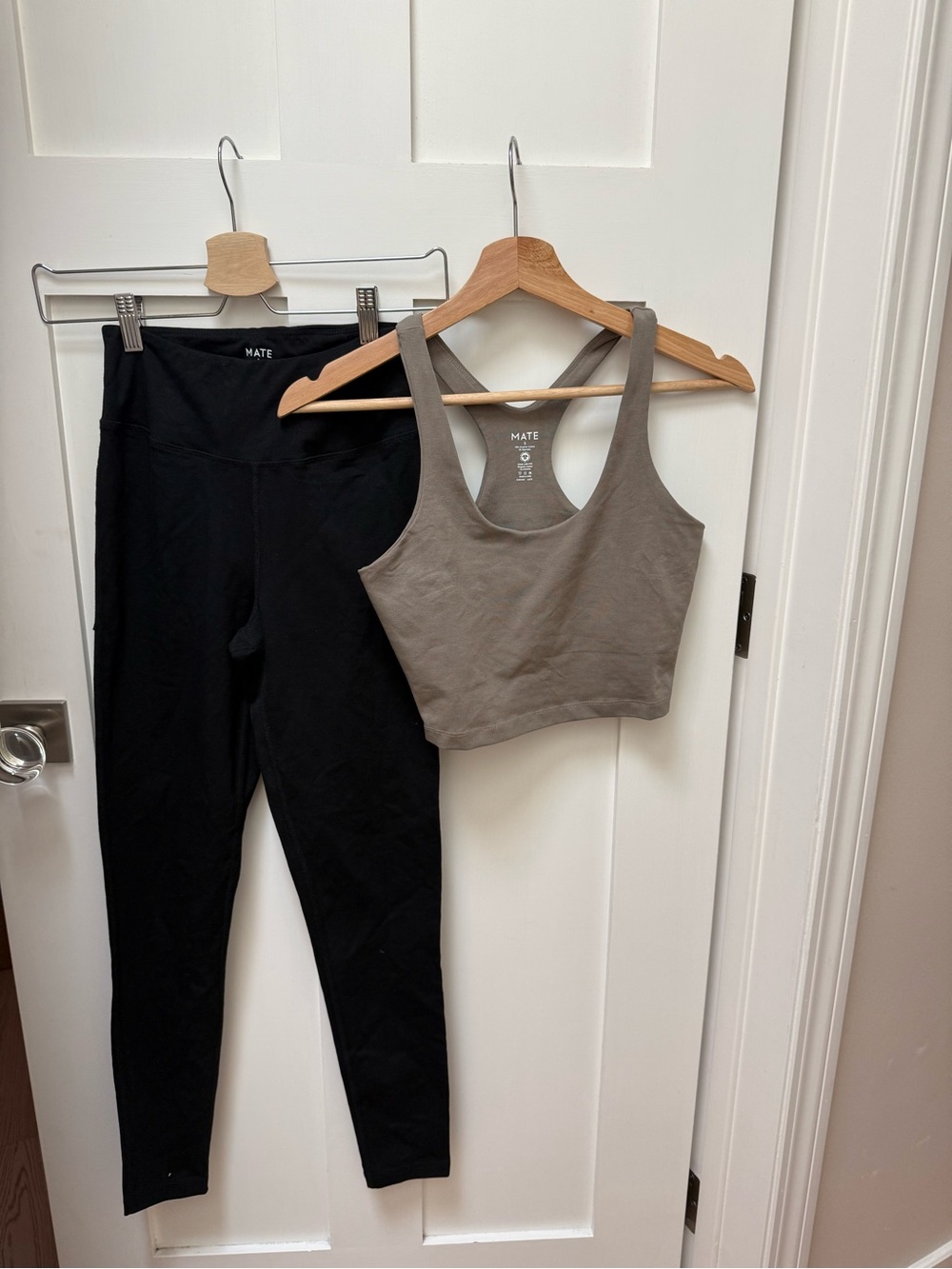Mate the Label NWOT Organic Cotton Racer Tank & Full Length Leggings set - small